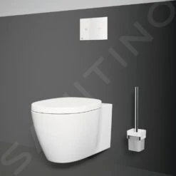 Ideal Standard IOM Square - Escobilla De WC Con Soporte, Cristal Opaco/cromo E2194AA -Baño Suministros Tienda d52979ce75addcaaf110ba09