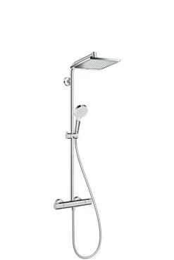 Hansgrohe Crometta - Conjunto De Ducha E 240 Showerpipe Con Termostato, Cromo 27271000