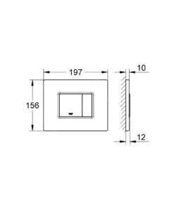 Grohe Skate Cosmo - Pulsador Para WC, Acero Inoxidable 38776SD0 -Baño Suministros Tienda d85b2b3456e17c9a01df644d