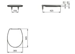Ideal Standard Eurovit - Asiento De WC, Softclose, Blanco E131801 -Baño Suministros Tienda d874a74927a7f80805213e18