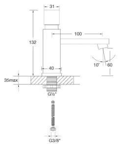 Steinberg 160 - Grifo De Lavabo, Níquel Cepillado 160 2500 BN -Baño Suministros Tienda d87588ebc1e1dbfccf7e39fc
