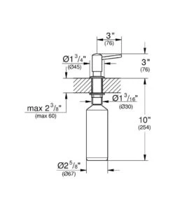 Grohe Accesorios - Dispensador De Detergente Contemporary, Cromo 40536000 -Baño Suministros Tienda d8ebc0d37facf66ec89fef9b
