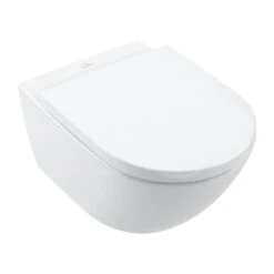 Villeroy & Boch Subway 3.0 - Inodoro Suspendido, TwistFlush, DirectFlush, CeramicPlus, Stone White 4670T0RW