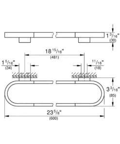 Grohe Selection - Toallero, Hard Graphite 41056A00 -Baño Suministros Tienda dd17ee6d3aac9e575f38f88d 2