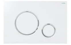 Kielle Gemini II - Pulsador De Descarga, Blanco Brillante / Cromo 70207020