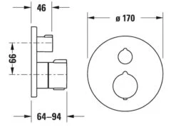Duravit C.1 - Grifo Termostático Empotrado De Ducha, Negro Mate C14200016046 5 Duravit C.1 - Grifo Termostático Empotrado De Ducha, Negro Mate C14200016046 -Baño Suministros Tienda dff42d835eb18d6106257fbe
