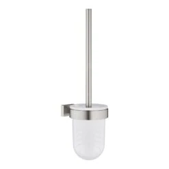 Grohe Essentials Cube - Escobilla De WC Con Soporte, Supersteel 40513DC1