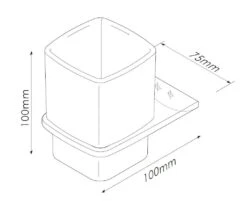 Kielle Vega - Vaso Para Cepillo De Dientes Y Pasta Dentífrica Con Soporte, Cristal Mate/cromo 40018000 -Baño Suministros Tienda e3d55ddbeb7438c9b9fd6981