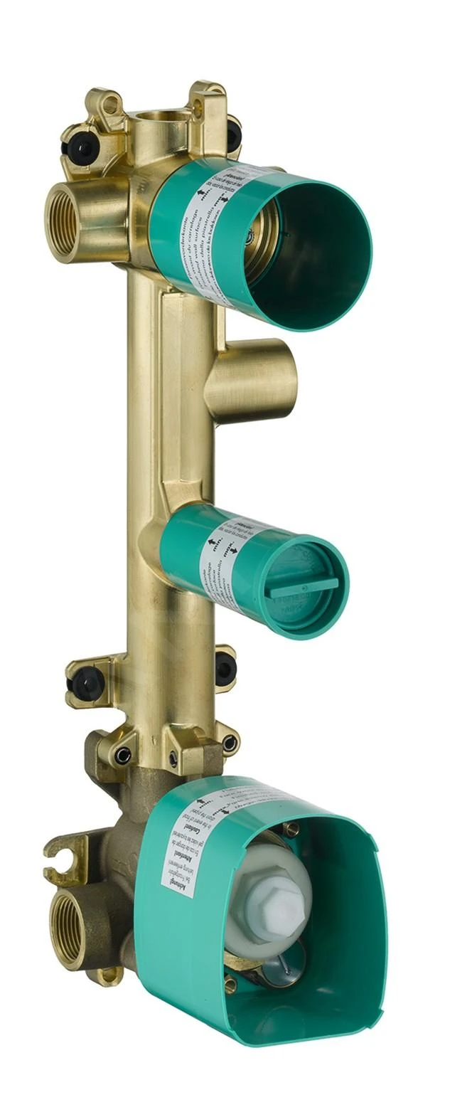 Axor Cuerpos De Montaje - Cuerpo De Módulo De Termostato Empotrado Para 3 Dispositivos, Cromo 36708180 3 Axor Cuerpos De Montaje - Cuerpo De Módulo De Termostato Empotrado Para 3 Dispositivos, Cromo 36708180