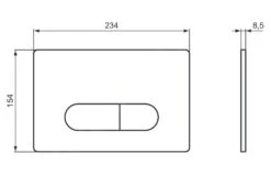 Ideal Standard Oleas - Pulsador De Descarga Oleas P1, Blanco R0116AC -Baño Suministros Tienda e61e10ae7e04d7045016fffc