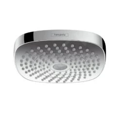 Hansgrohe Croma Select E - Rociador De Ducha, 180 Mm, 2 Chorros, Blanco/cromo 26524400