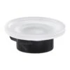 Sapho Gedy Pirenei - Jabonera Con Soporte, Negro Mate/cristal Satinado PI1114 -Baño Suministros Tienda ec1083c322cddcdf74909b8e