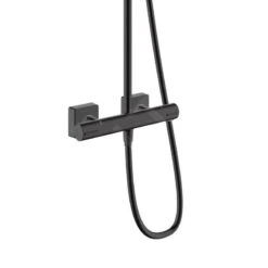 Hansgrohe Vernis Shape - Conjunto De Ducha Showerpipe 230 Con Termostato, Negro Mate 26286670 -Baño Suministros Tienda eee4c1a5f0af1d4757af3c43 1