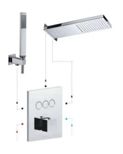 Paffoni Compact Box - Grifo Empotrado Termostático, Para 3 Dispositivos, Blanco Mate CPT519BO -Baño Suministros Tienda efd0421c7c7bbb681de8f362