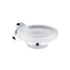 Kielle Aura - Jabonera Con Soporte, Cristal Opaco/cromo 40302010 -Baño Suministros Tienda f273f59d3523d58eae51c565