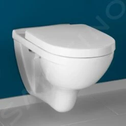 Villeroy & Boch O.novo - Inodoro Suspendido Compact Con Asiento SoftClosing, DirectFlush, Blanco Alpino 5688HR01 -Baño Suministros Tienda f2de749fc84b0f89af25ff95