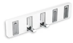 Novaservis Titania Yacore - Perchero Con 5 Ganchos, Plástico/acero Inoxidable 65543,4