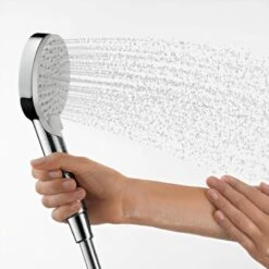 Hansgrohe Vernis Blend - Conjunto De Ducha Showerpipe 200 Con Termostato De Bañera, EcoSmart, Cromo 26079000 -Baño Suministros Tienda f524e6a61207f1f65e6f06eb