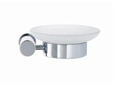 Duravit D-Code - Jabonera Con Soporte, Derecha, Vaso Opalino/cromo 0099181000