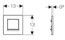 Geberit Sistemas De Descarga De WC - Pulsador Neumático De Descarga De Urinario Typ 30, Cromo Brillante/cromo Mate 116.017.KN.1 -Baño Suministros Tienda fb3f7c809e67a3eef81c63d7