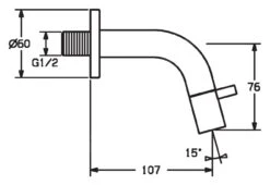 Hansa Nova - Grifo De Lavabo Mural, Agua Fría O Premezclada, Cromo 50868101 -Baño Suministros Tienda fdeb6032c3d55a1b33735991 1