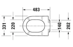 Duravit Darling New - Asiento De WC, Blanco Alpino 0063320000 -Baño Suministros Tienda fe676ef992c0bc14ea326c73