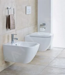 Duravit Happy D.2 - Inodoro Suspendido, Rimless, Con WonderGliss, Blanco Alpino 22220900001 -Baño Suministros Tienda fec108b17c73125f0340f875