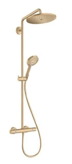 Hansgrohe Croma Select S - Conjunto De Ducha Showerpipe 280 Con Termostato, Bronce Cepillado 26890140