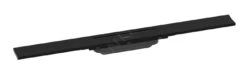 Hansgrohe RainDrain Flex - Canaleta De Ducha Lineal Con Rejilla De Acero Inoxidable 700, Independiente, Acortable, Negro Mate 56043670