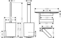Hansgrohe WallStoris - Set De Accesorios Para Inodoro, Blanco Mate 27969700 5 Hansgrohe WallStoris - Set De Accesorios Para Inodoro, Blanco Mate 27969700 -Baño Suministros Tienda ff910d3f93ce9c2b68044006